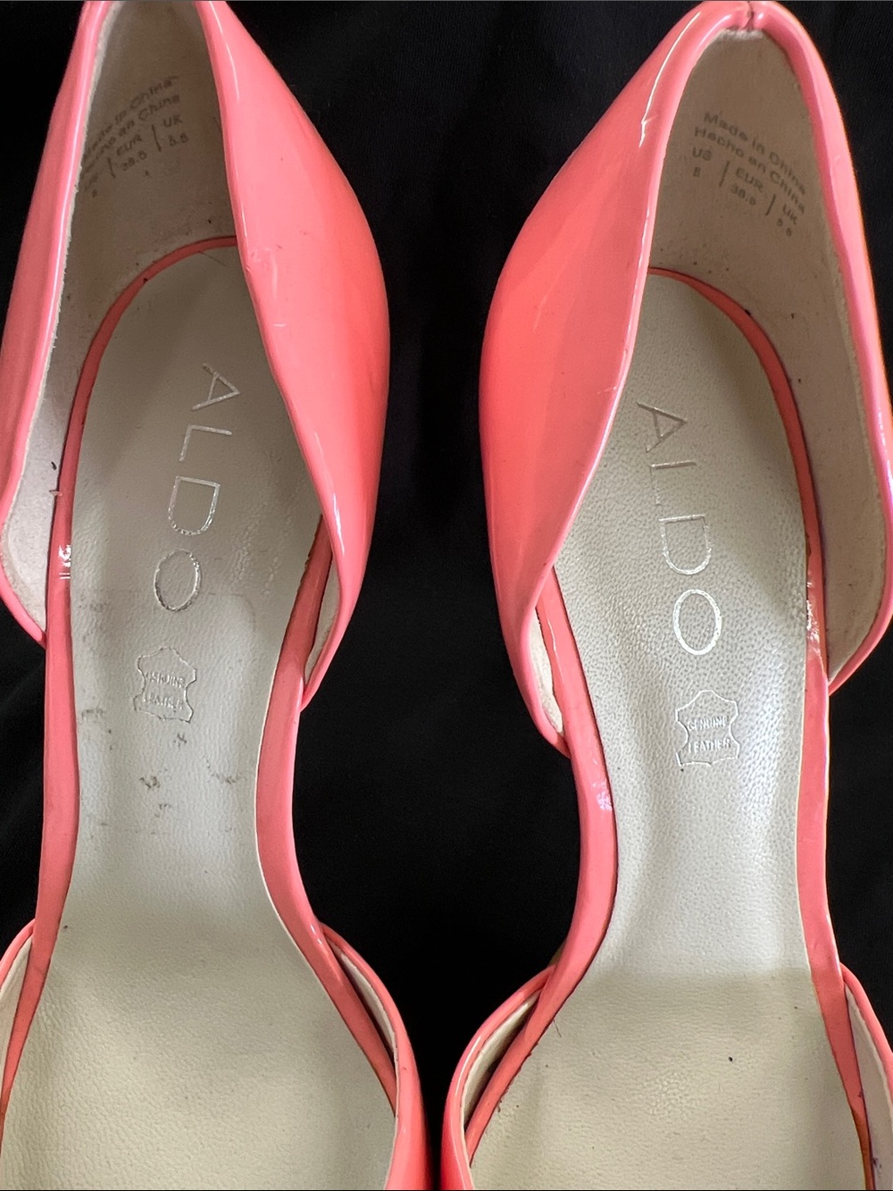 Aldo Coral Patent Pointed-Toe Pumps - Picture 4 of 10